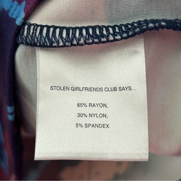 Stolen Girlfriends Club Mixed Skull Print Short Sleeve T-Shirt Dress - Picture 9 of 12